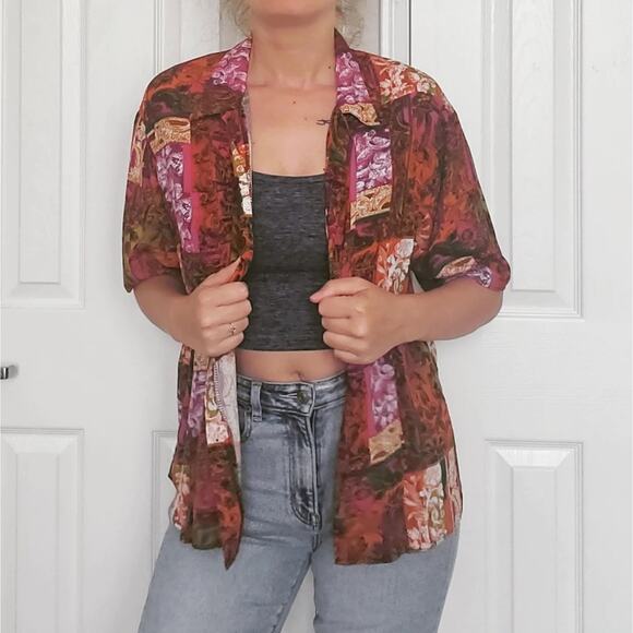 Vintage J.Ryan Button Up Blouse - Picture 2 of 3